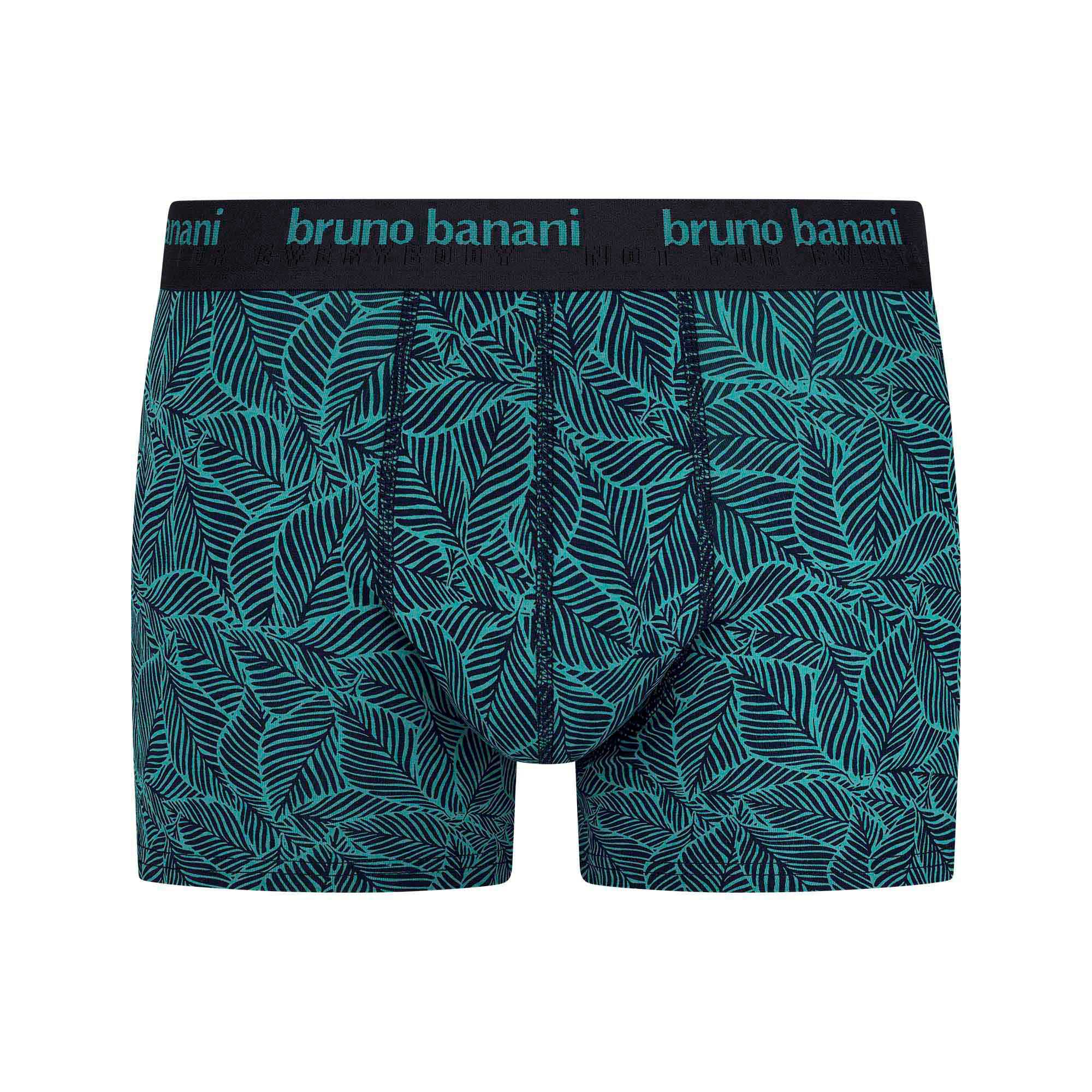 Boxer, Muster, Blatt, Unterwäsche, Mint-Türkis