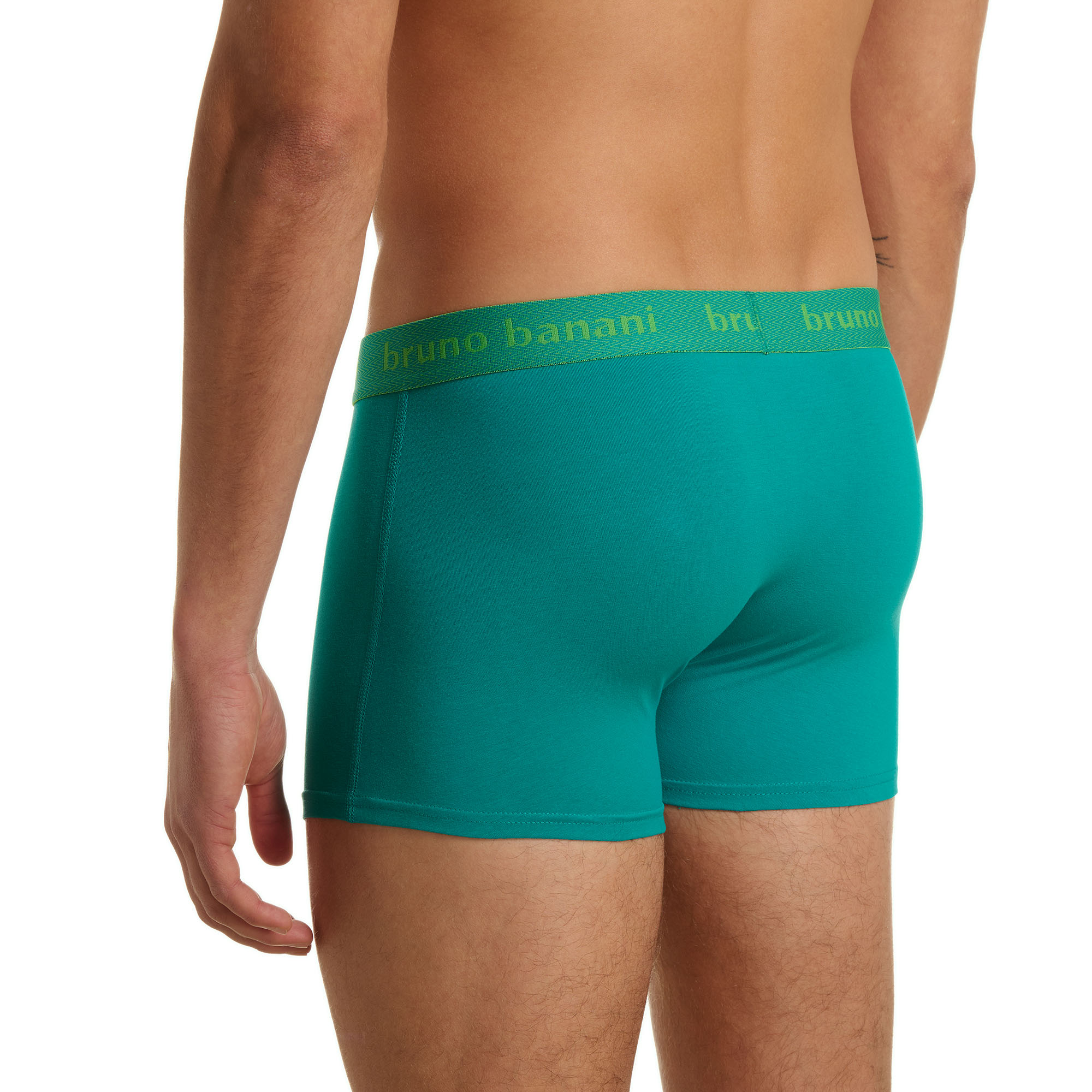 Boxershorts, Türkis, Gummibund, Bruno Banani, Kurzgröße