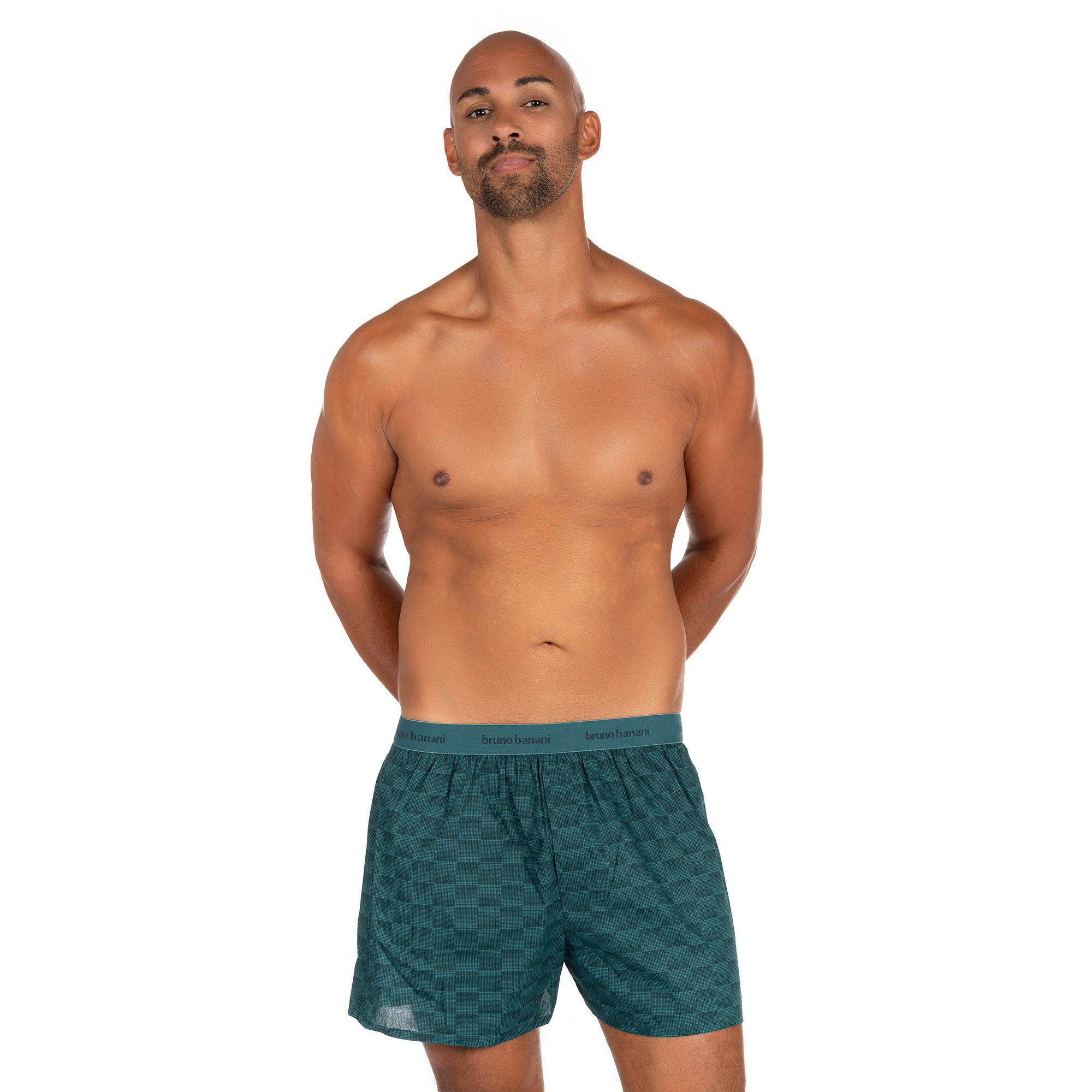 Boxershort Graphic Check Bund aussen