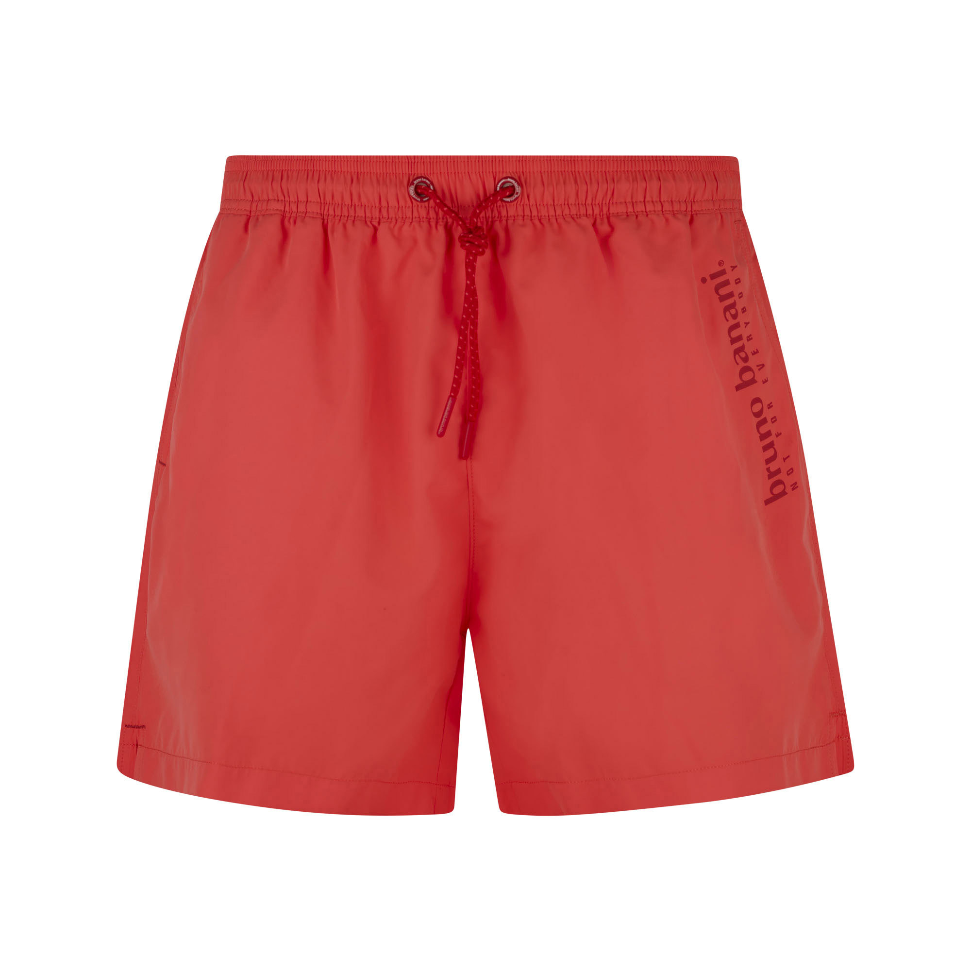 H shorts, Bademode, Kordelzug, Rot, Seitliches Logotext