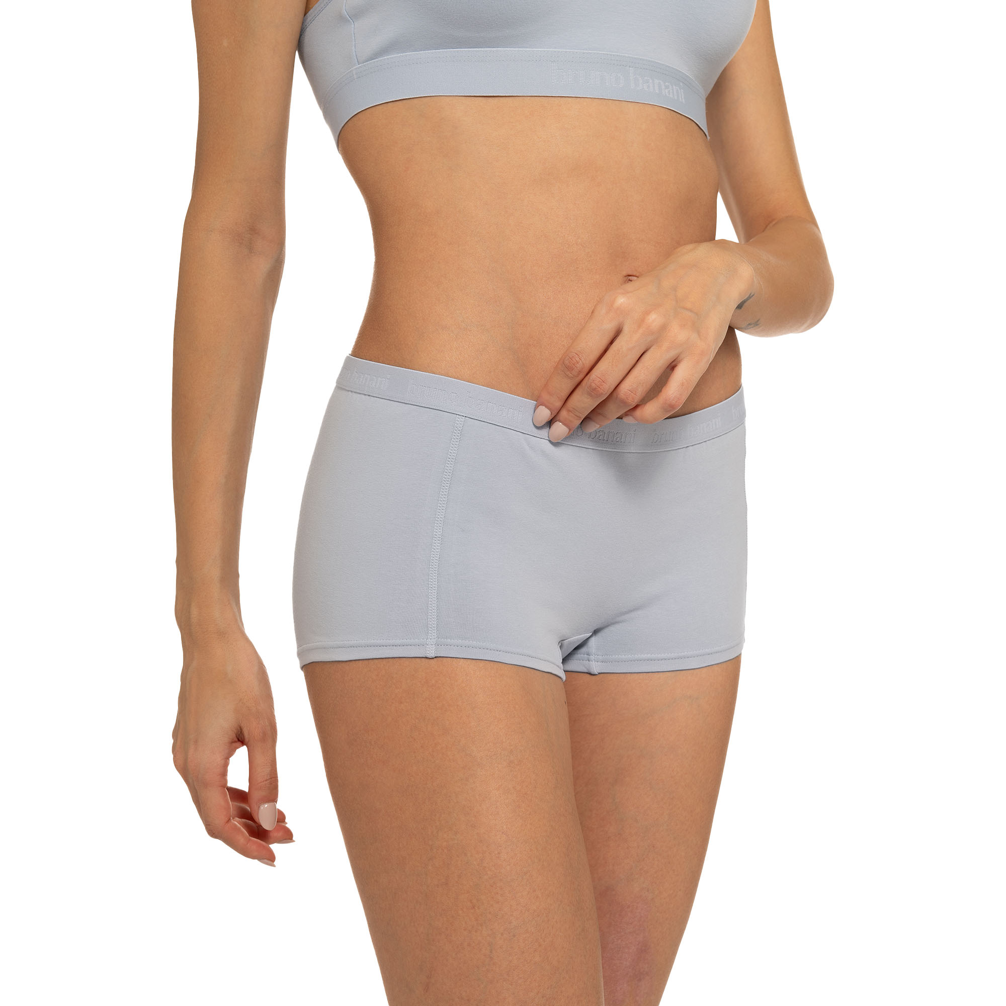 Bandeau-Top, Kurzshorts, Lingerie-Set, Flache Nähte, Stil: Basic