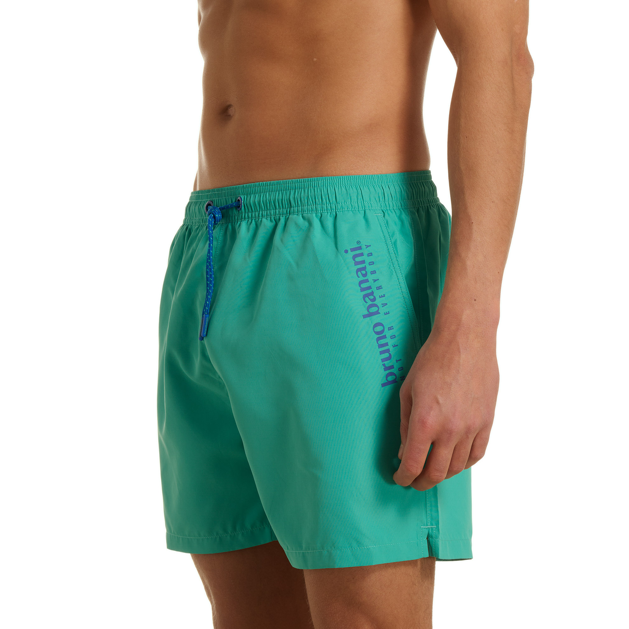 badeshorts, grüne shorts, drawstring, elastischer bund, markenlos