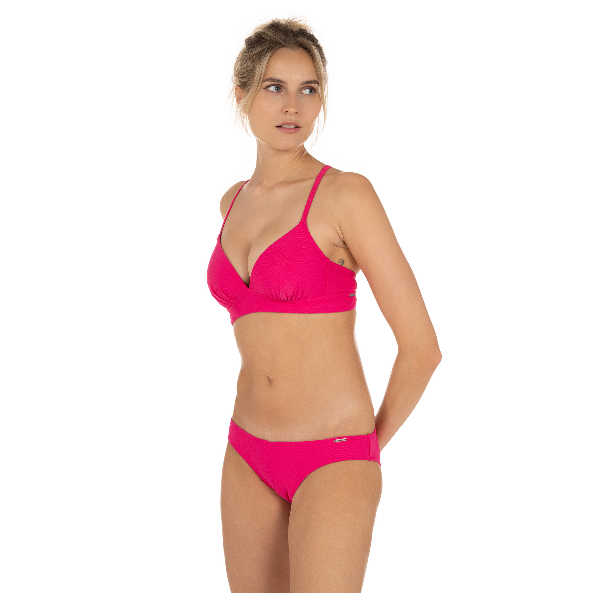 Padded Triangle Bra Cres Swim Bademode, Bikini, Unterwäsche, Dessous, Person