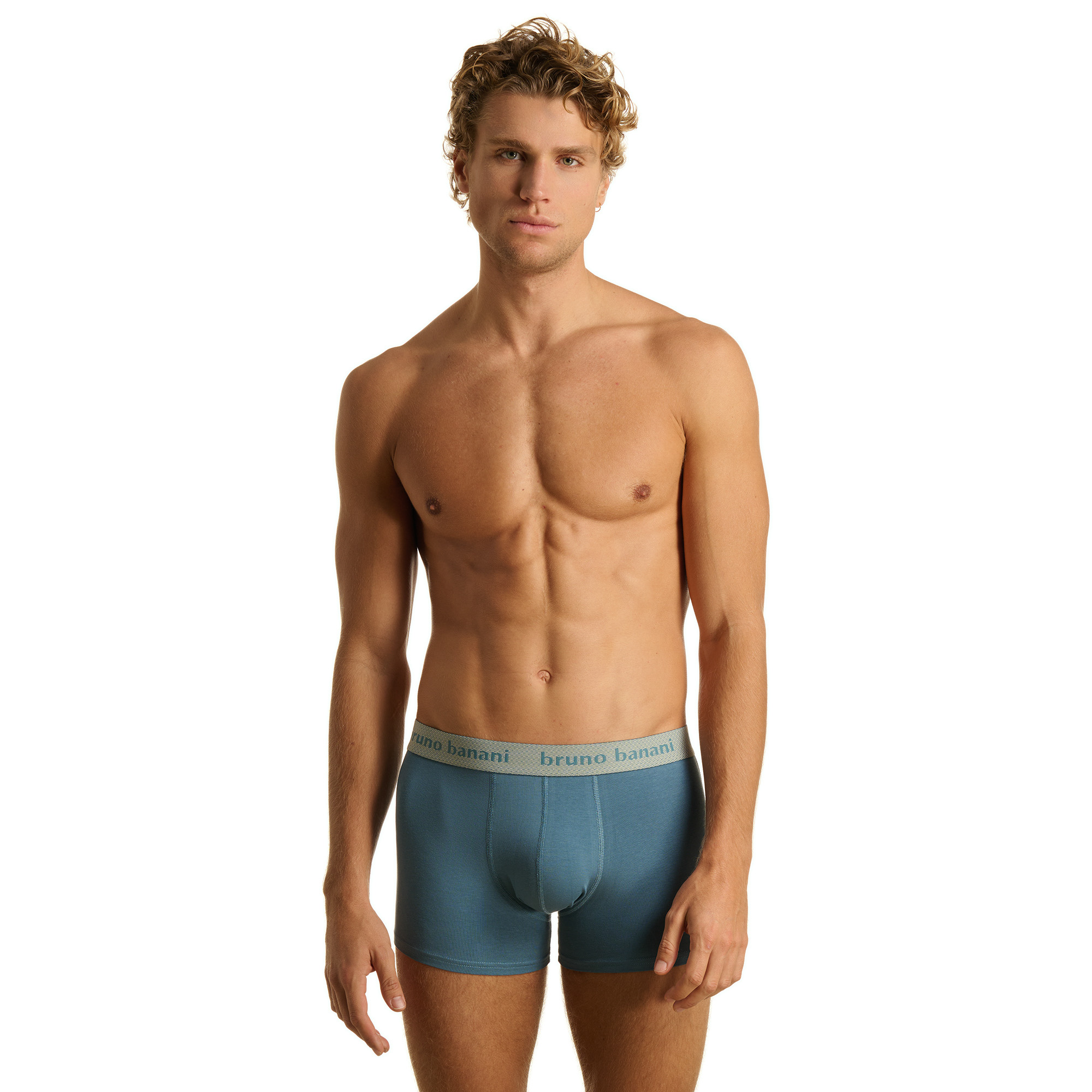 Herren, Boxer-Shorts, Blau, Elastisch, Unterwäsche