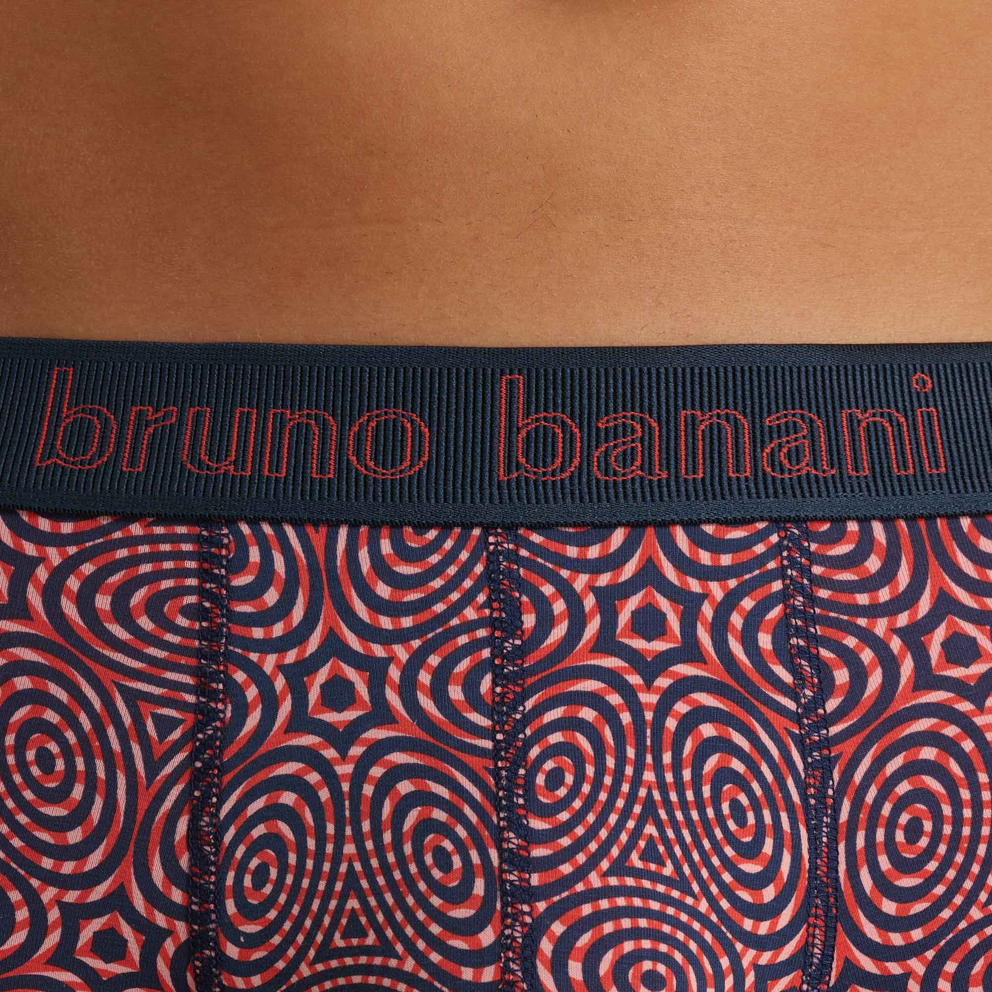 unterwäsche, boxer, muster, elastischer bund, rot blau