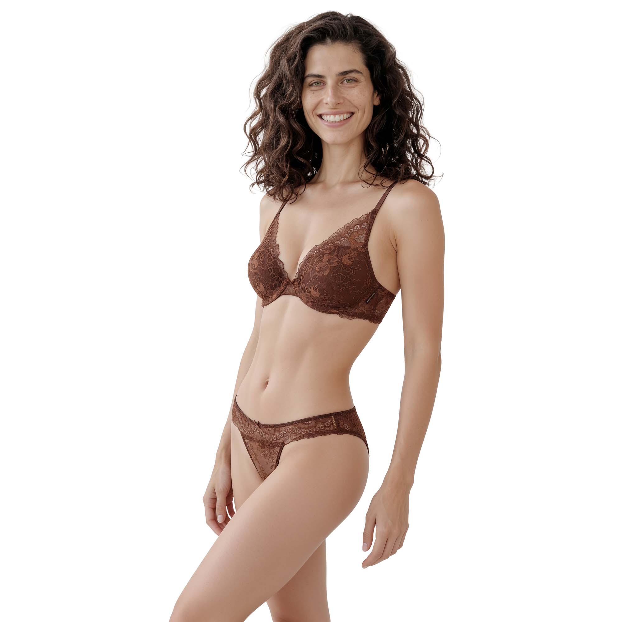 Spitzen-BH, Bralette, Braun Unterwäsche, Unterwäsche-Set, Spitzenmuster