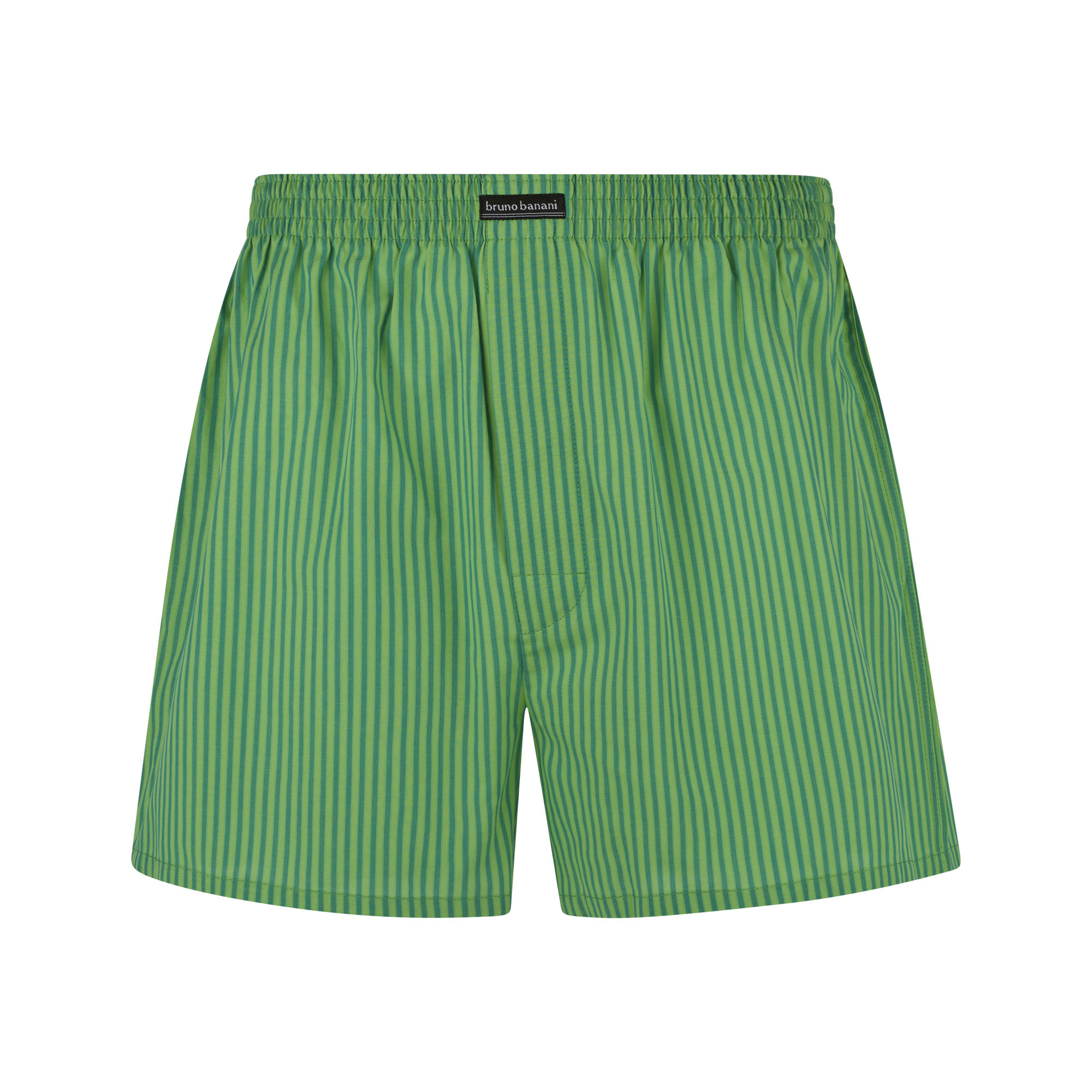 Strandshorts, Streifen, Grün, Baumwolle, Gurtband