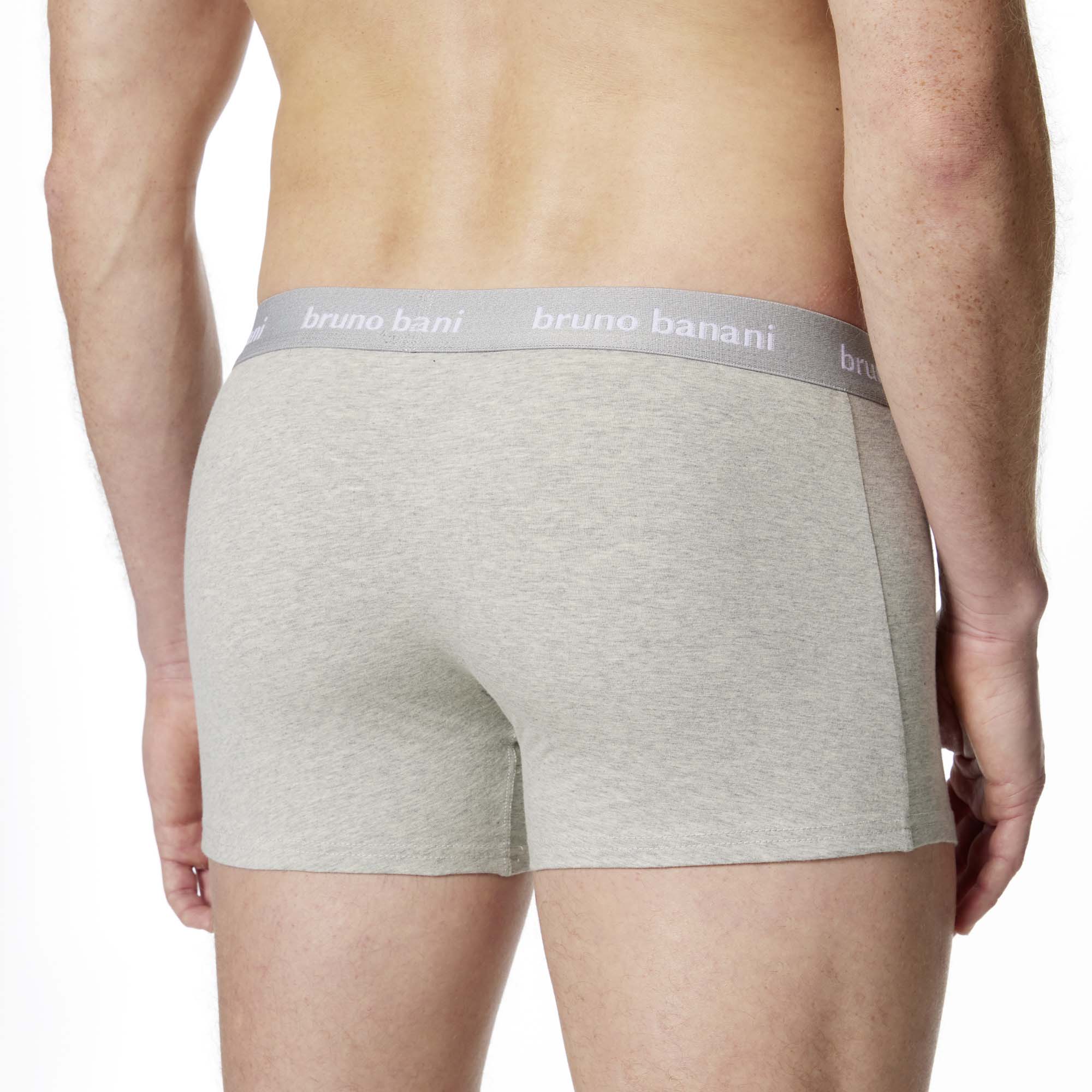 Boxershorts, Unterwäsche, einfarbig, Elastikbund, Herren