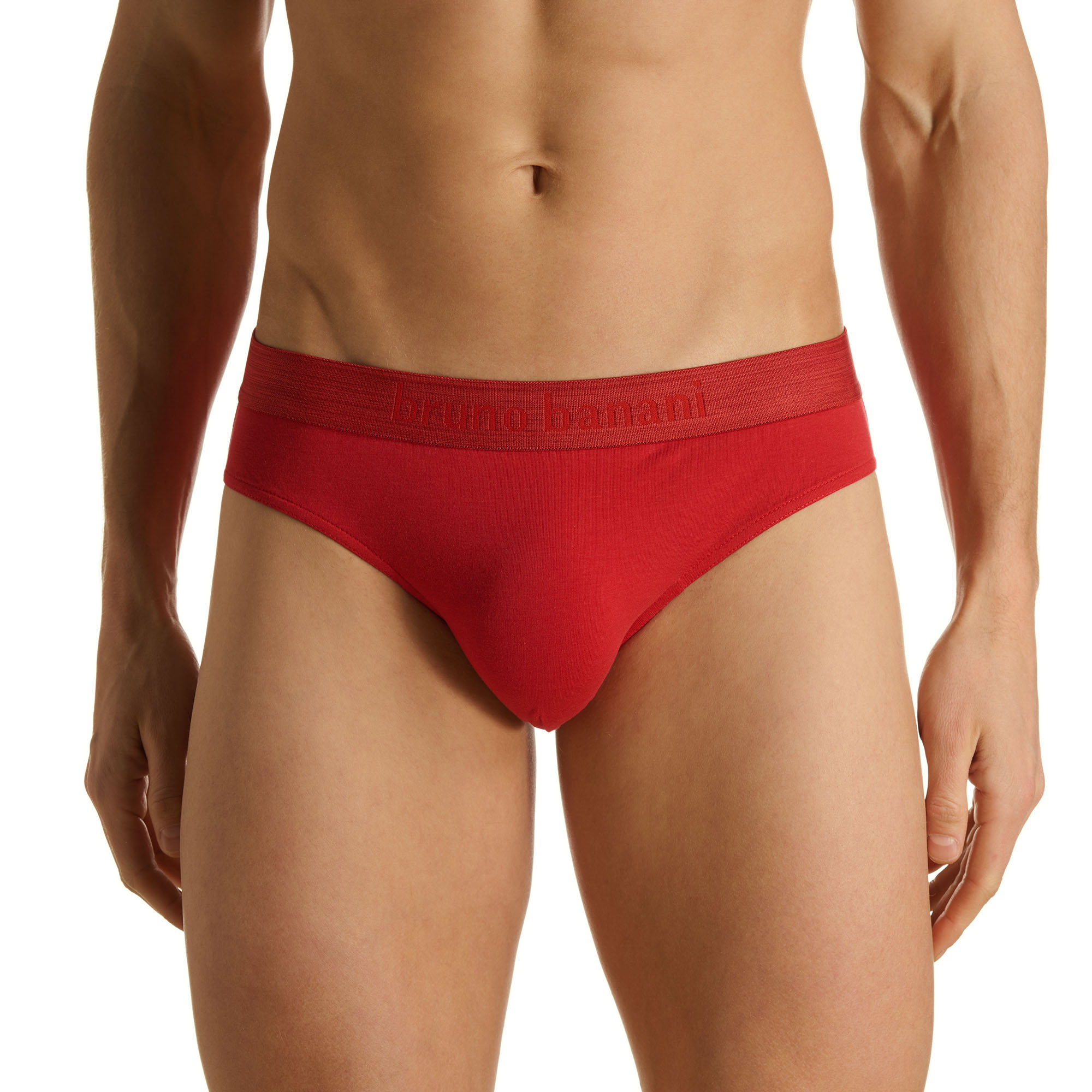 Herrenunterhose, Slip, Rot, Baumwolle, Weiche waistband