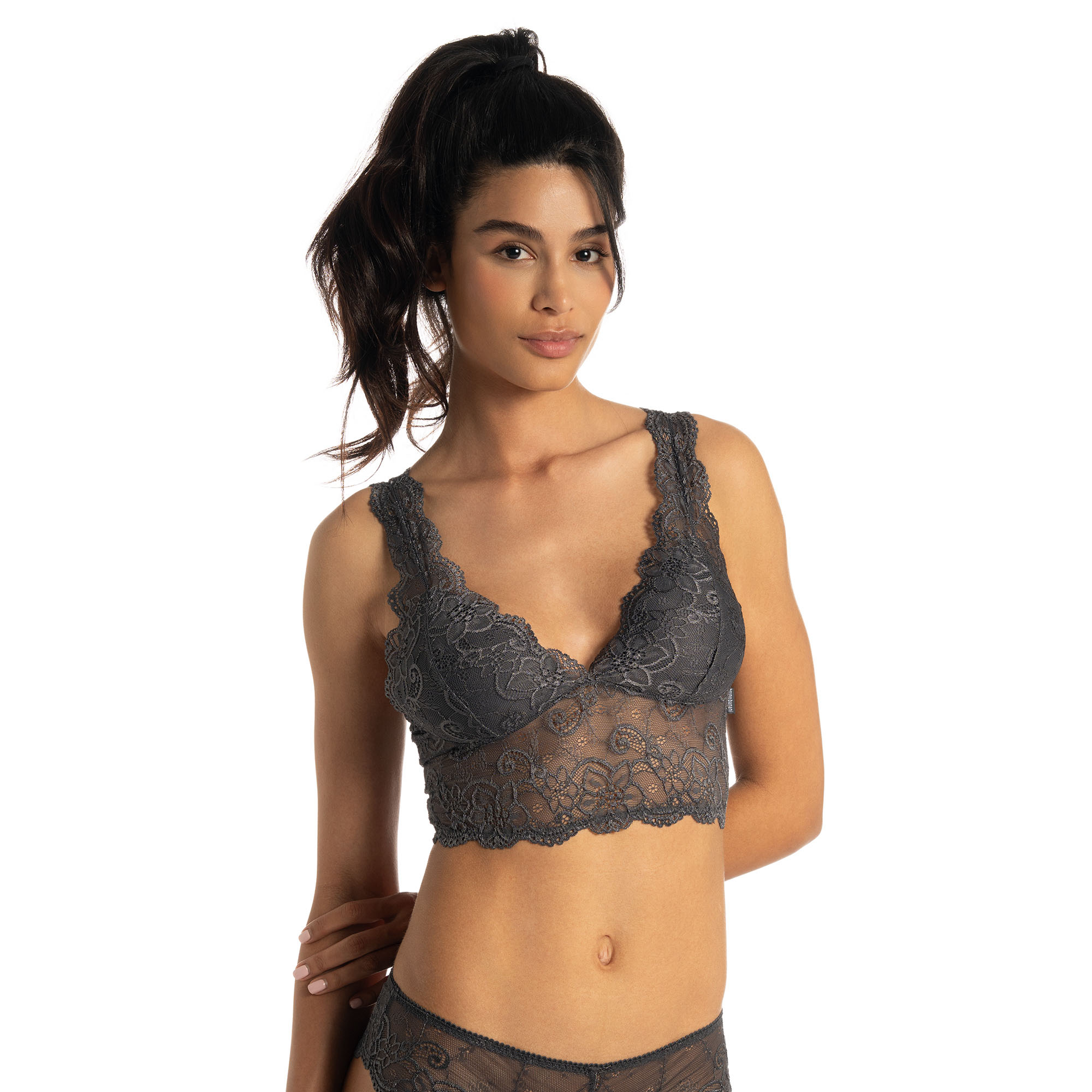 Bustier Lacy BH, Unterwäsche, Person, Frau