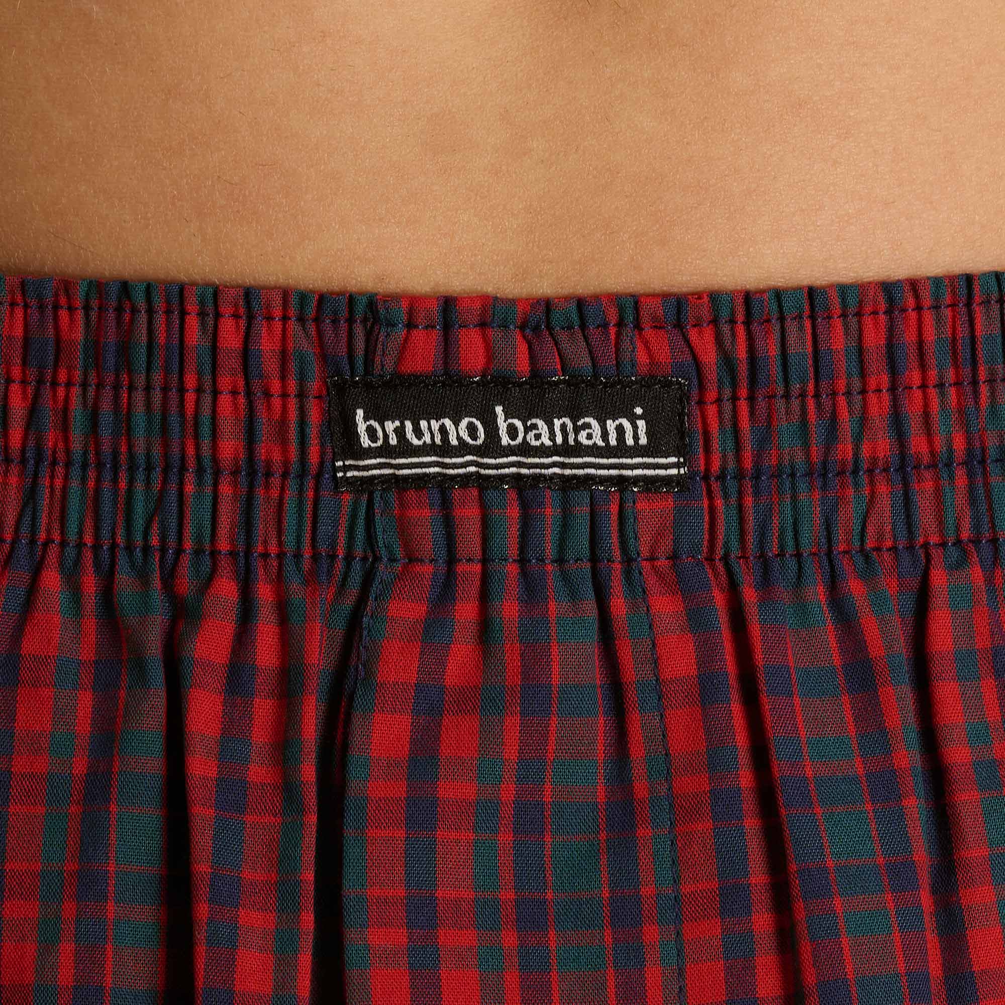 Glencheck, Rot, Grün, Elastischer Bund, Markenlabel