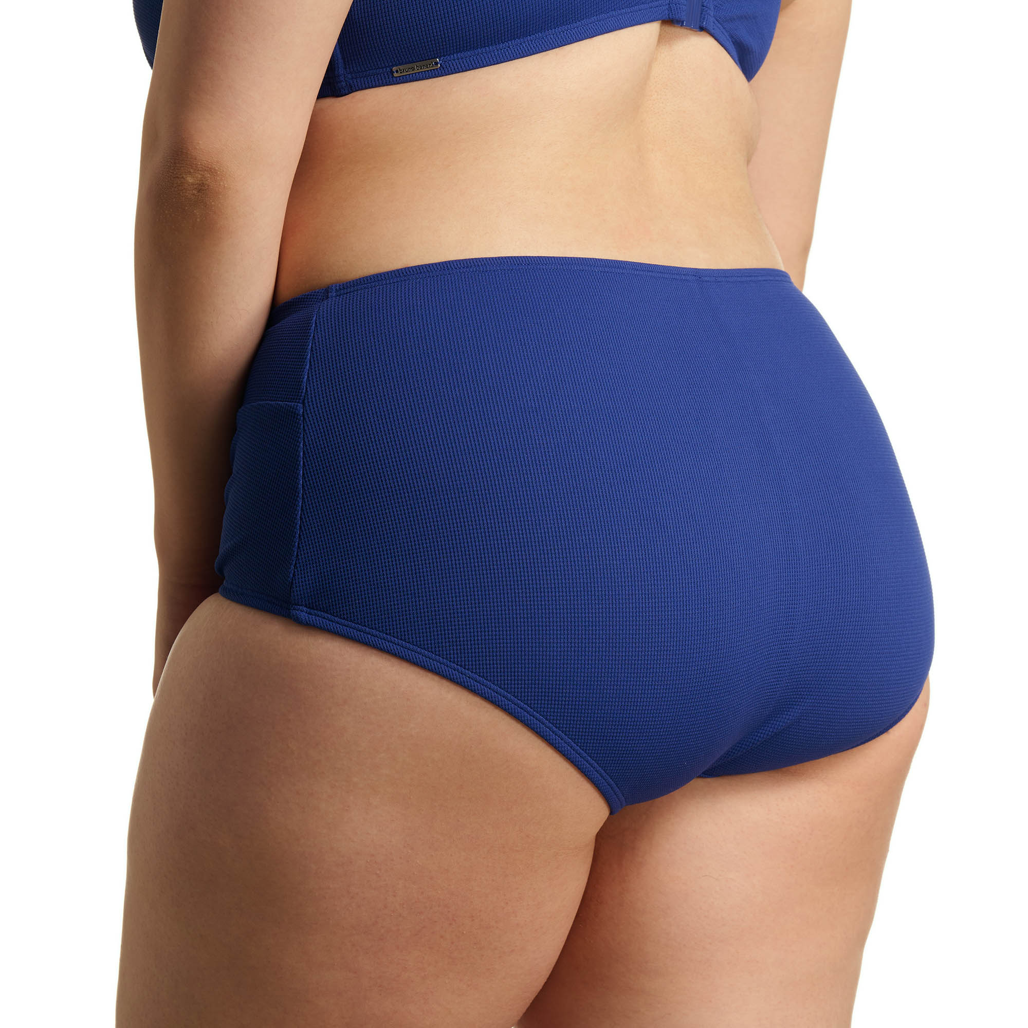 Bikini-Hose, Rückseite, Rippenstruktur, Kobaltblau, Sitzkomfort