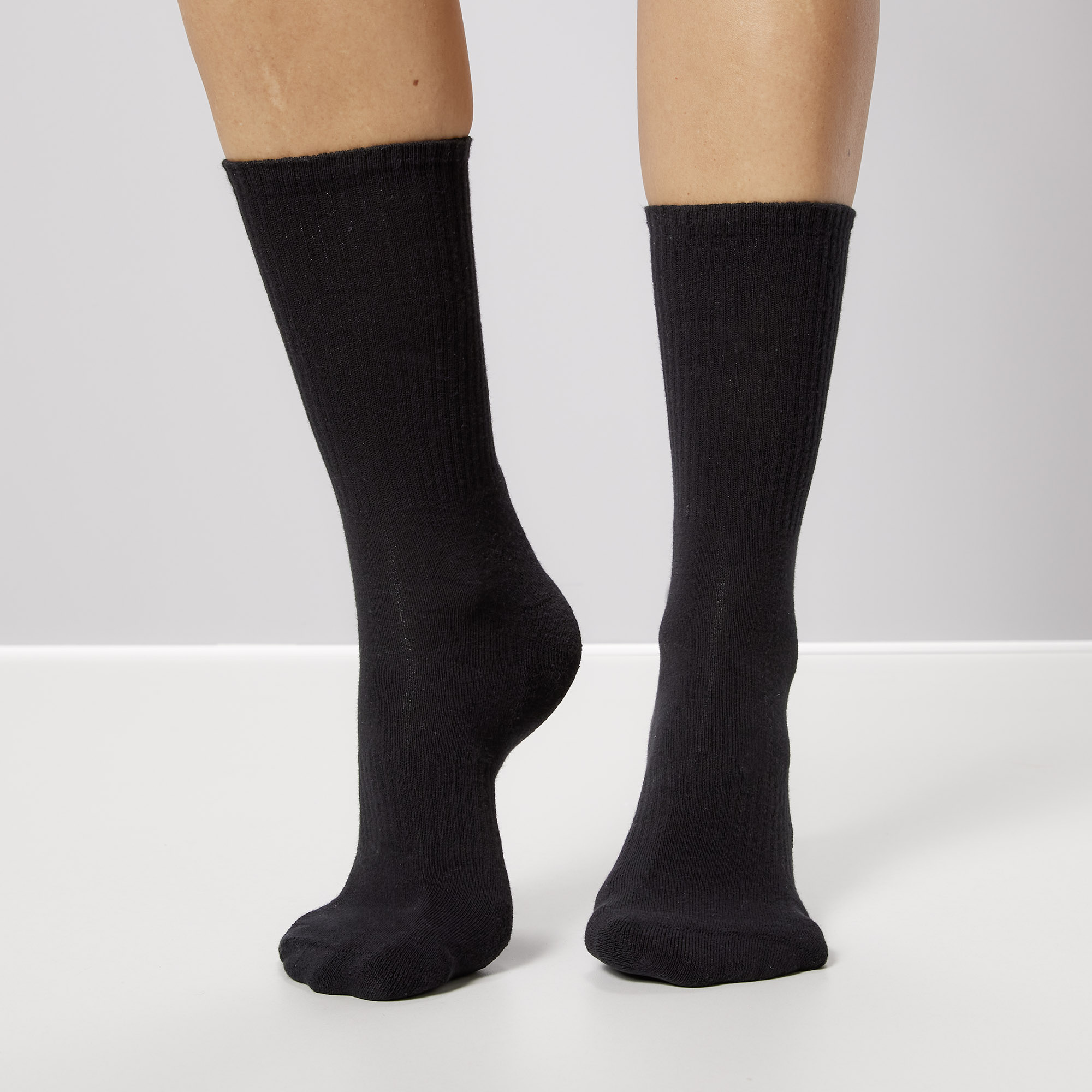 Socken, Knöchelhoch, Schwarz, Kaschierte?, Knit