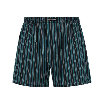 Badeshorts, Streifen, Webstoff, Elastischer Bund, Knöchellänge