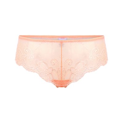 Unterwäsche, Hipster, Spitze, Pfirsich, Baumwolle