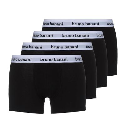 Boxer shorts, Schwarz, Elastischer Bund, Bruno Banani, 4er Pack