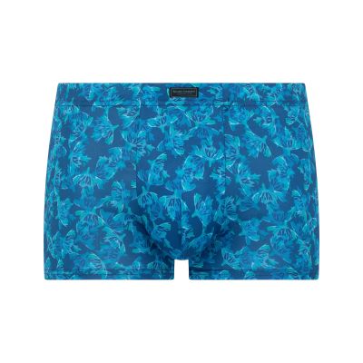 Hose, Shorts, Badeshorts, Blau, Blättermuster