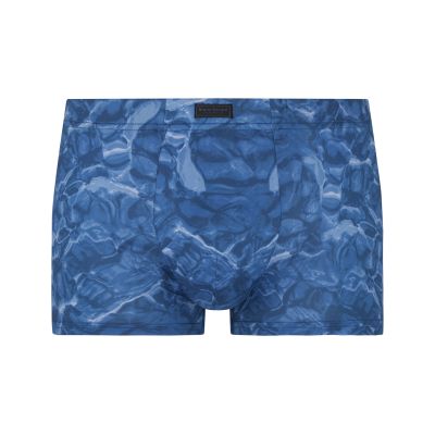 Boxer, Kurze Hose, Badehose, Blau, Gemustert