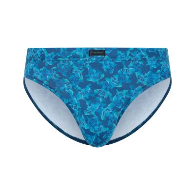 Unterwäsche, Bikini-Hose, Druckmuster, Blau, BikiniBottom