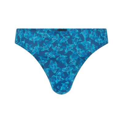 Bikini-Hose, Bademode, Muster, Blau, Niedrige Taille