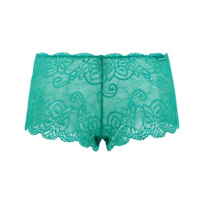 Spitze, Unterwäsche, Shorts, Türkis, Muster