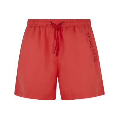 H shorts, Bademode, Kordelzug, Rot, Seitliches Logotext